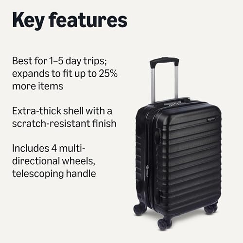 Amazon Basics 21″ Hardside Carry-On Review: Durable, Spacious, and Travel-Ready
