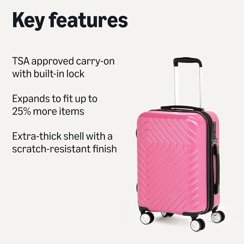 Amazon Basics 21″ Hardside Carry-On Luggage Review: Durable, Stylish, and Travel-Ready