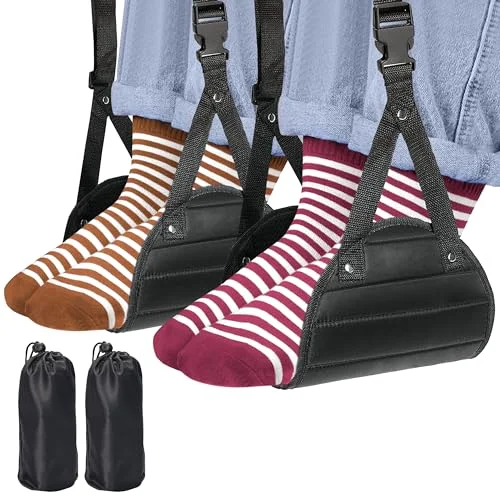 2-Pack Airplane Travel Footrest Hammock Review: Comfort on Long Flights