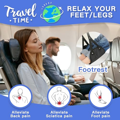 2-Pack Airplane Travel Footrest Hammock Review: Comfort on Long Flights