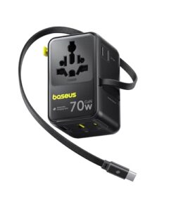 Baseus 70W Universal Travel Adapter Review: The Ultimate 6-in-1 Charger for Worldwide Trips