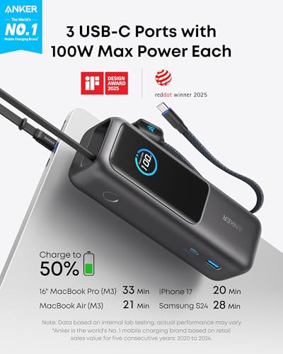 Anker Laptop Power Bank Review: Ultimate 100W Portable Charger for Travelers