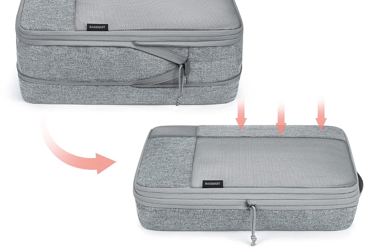 BAGSMART Compression Packing Cubes 6-set luggage organizer